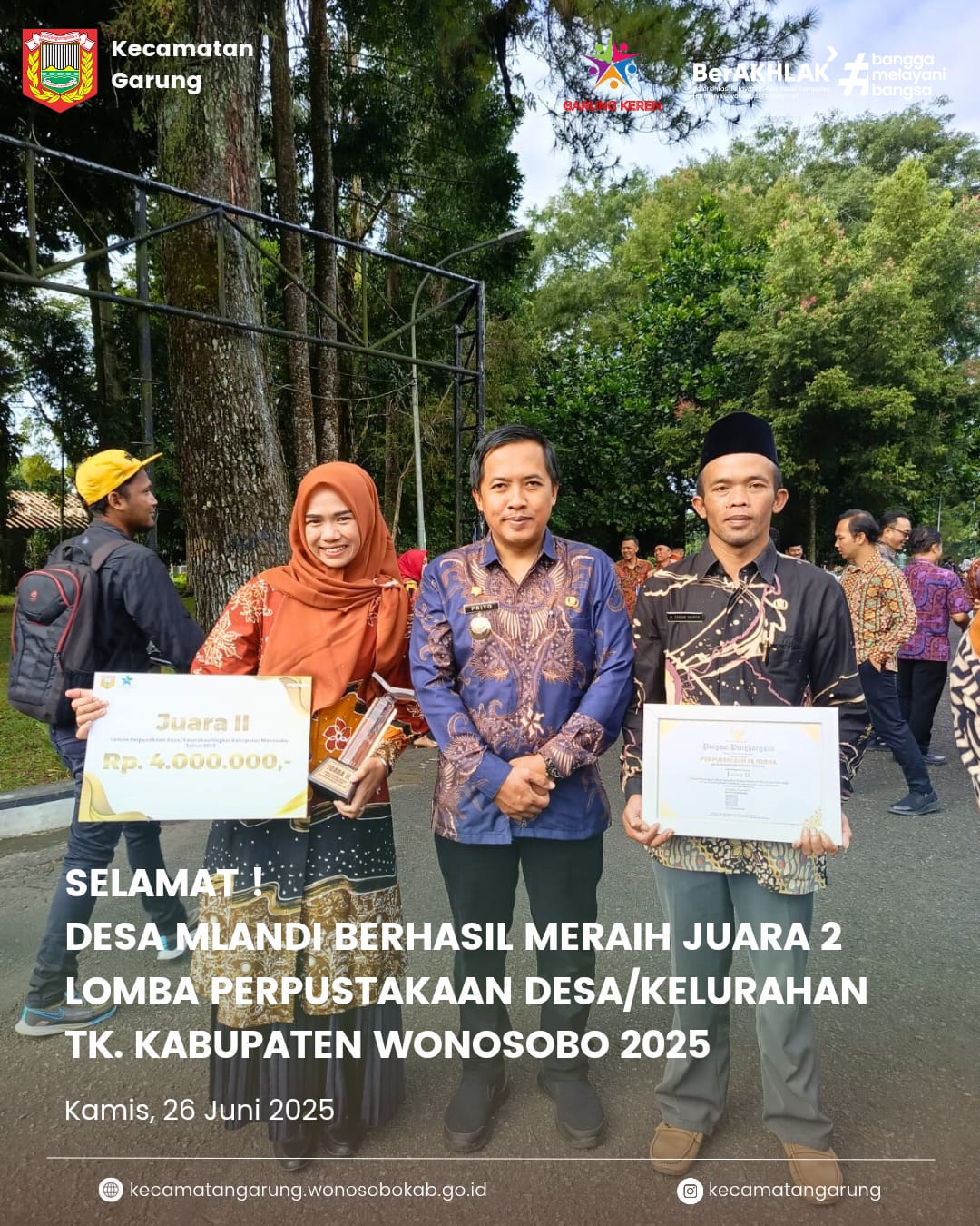 perpustakaan-al-husna-desa-mlandi-juara-2-lomba-perpustakaan-tingkat-kabupaten-wonosobo