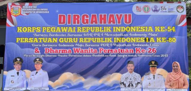 DIRGAHAYU KORPS PEGAWAI RUBLIK INDONESIA KE-54, PERSATUAN GURU REPUBLIK INDONESIA KE-80, & DHARMA WANITA PERSATUAN KE-26