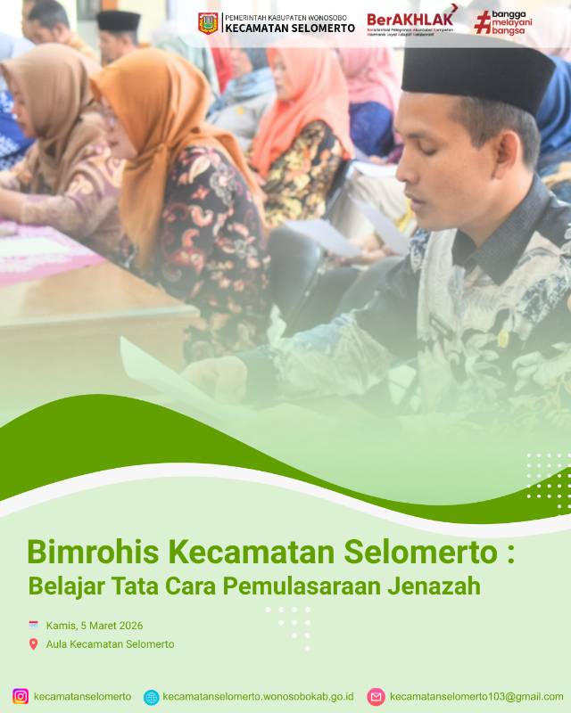 Kegiatan Bimrohis Kecamatan Selomerto