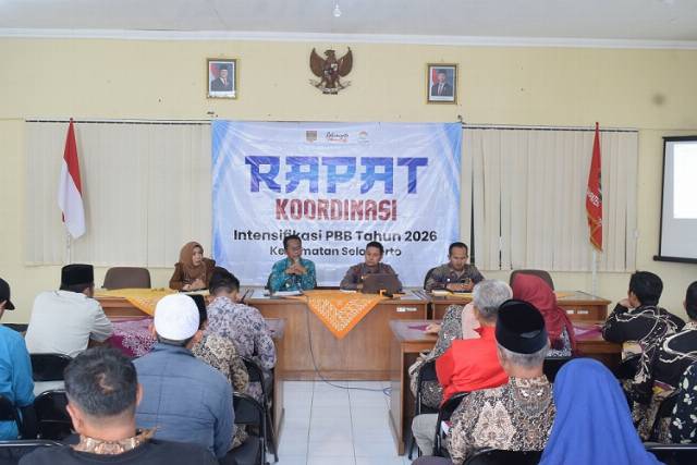 Rakor Intensifikasi PBB Tahun 2026 Digelar di Kecamatan Selomerto
